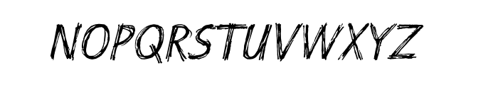 Scratch Std Font UPPERCASE