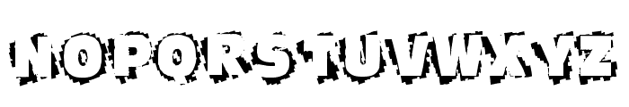 Scratch To Reveal Font UPPERCASE