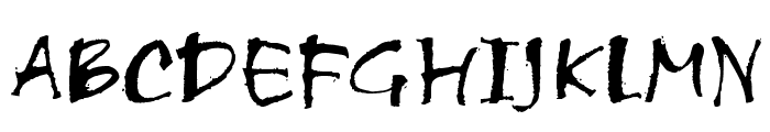 Scratch Font UPPERCASE