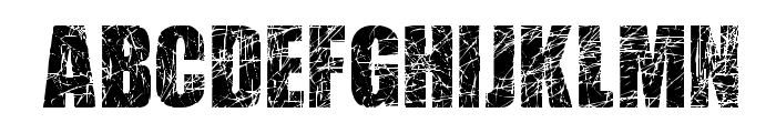 Scratched Letters Font LOWERCASE