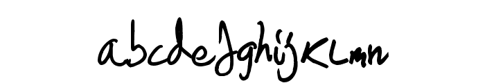 Scrawlies Font LOWERCASE