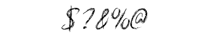 Scribble Script Font OTHER CHARS