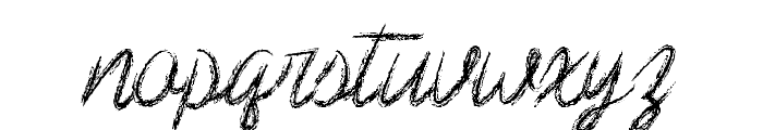 Scribble Script Font LOWERCASE