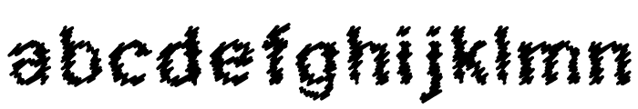 Scribbled Regular Font LOWERCASE