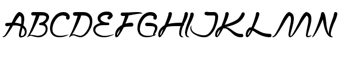 Script Thing Font UPPERCASE