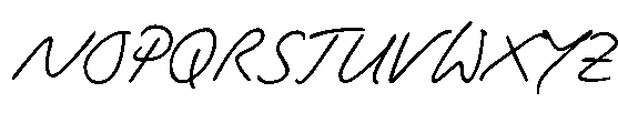 Script Zephyr  Font UPPERCASE