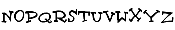 Scrubadoo Font UPPERCASE