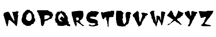 scary Font UPPERCASE