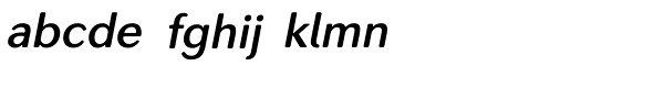 Seconda XtraSoft Demi Italic Font LOWERCASE