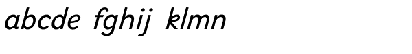 Selfica Italic Font LOWERCASE