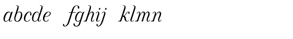 Selfico Italic Font LOWERCASE