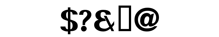 Serif Black Font OTHER CHARS