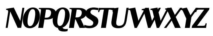 Serif BlackItalic Font UPPERCASE