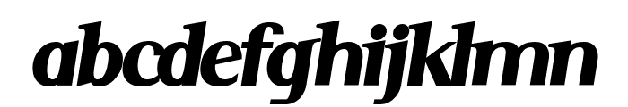Serif BlackItalic Font LOWERCASE