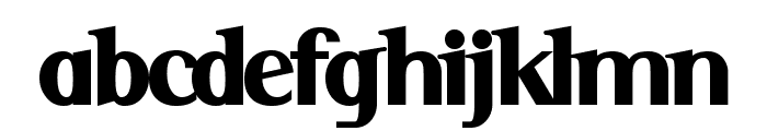 Serif Black Font LOWERCASE