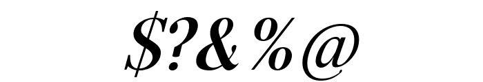 Serif-BoldItalic Font OTHER CHARS