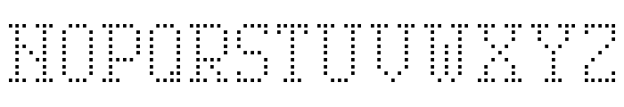 Serif Dot Digital-7 Font UPPERCASE