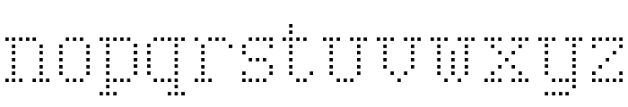 Serif Dot Digital-7 Font LOWERCASE