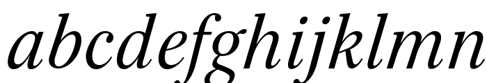 Serif-Italic Font LOWERCASE
