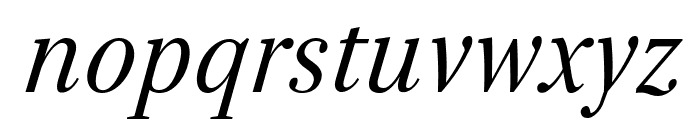 Serif-Italic Font LOWERCASE