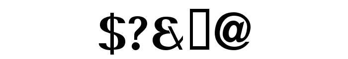 Serif Medium Font OTHER CHARS