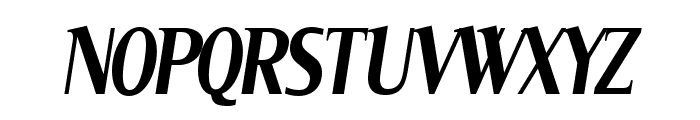 Serif Narrow Italic Font UPPERCASE