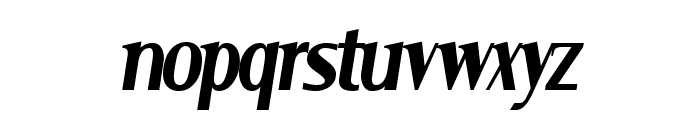Serif Narrow Italic Font LOWERCASE
