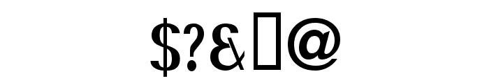 Serif Narrow Font OTHER CHARS