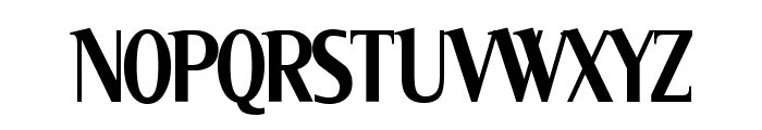 Serif Narrow Font UPPERCASE