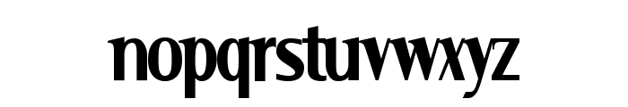 Serif Narrow Font LOWERCASE