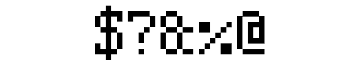 Serif Pixel-7 Font OTHER CHARS