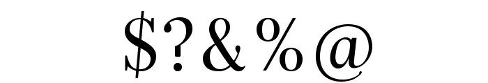 Serif-Regular Font OTHER CHARS
