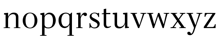 Serif-Regular Font LOWERCASE