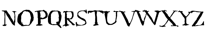 Serif Sketch Font UPPERCASE