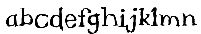 Serif Sketch Font LOWERCASE