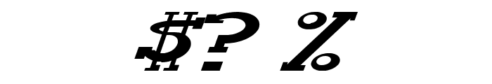 Serifonwide Italic Font OTHER CHARS