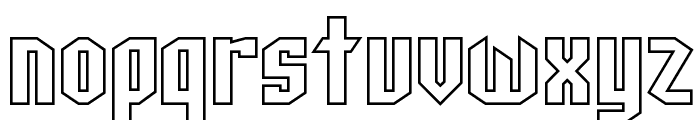 SF Archery Black Outline Font LOWERCASE
