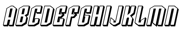 SF Archery Black Shaded Oblique Font UPPERCASE