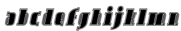 SF Avondale Inline Italic Font LOWERCASE