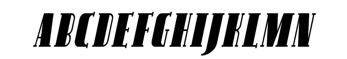 SF Avondale SC Cond Italic Font LOWERCASE