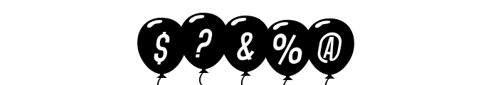 SF Balloons Italic Font OTHER CHARS