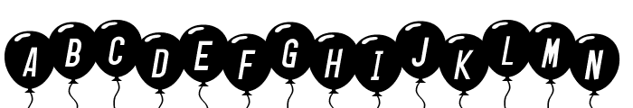 SF Balloons Italic Font LOWERCASE