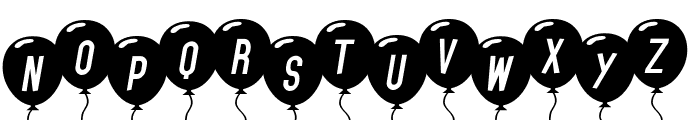 SF Balloons Italic Font LOWERCASE