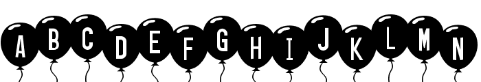 SF Balloons Font LOWERCASE