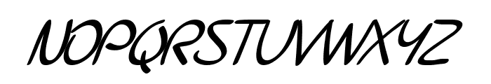 SF Burlington Script Bold Italic Font UPPERCASE