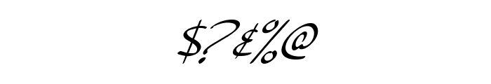 SF Burlington Script Italic Font OTHER CHARS