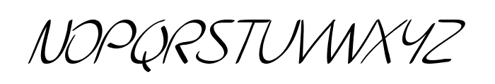 SF Burlington Script Italic Font UPPERCASE