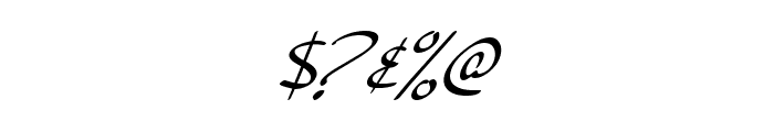 SF Burlington Script SC Italic Font OTHER CHARS