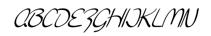 SF Burlington Script SC Italic Font UPPERCASE