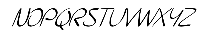 SF Burlington Script SC Italic Font UPPERCASE
